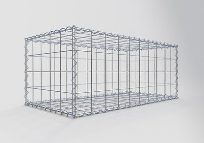 Gabião 100 cm x 40 cm x 50 cm (C x A x P), malhagem 10 cm x 10 cm, espiral