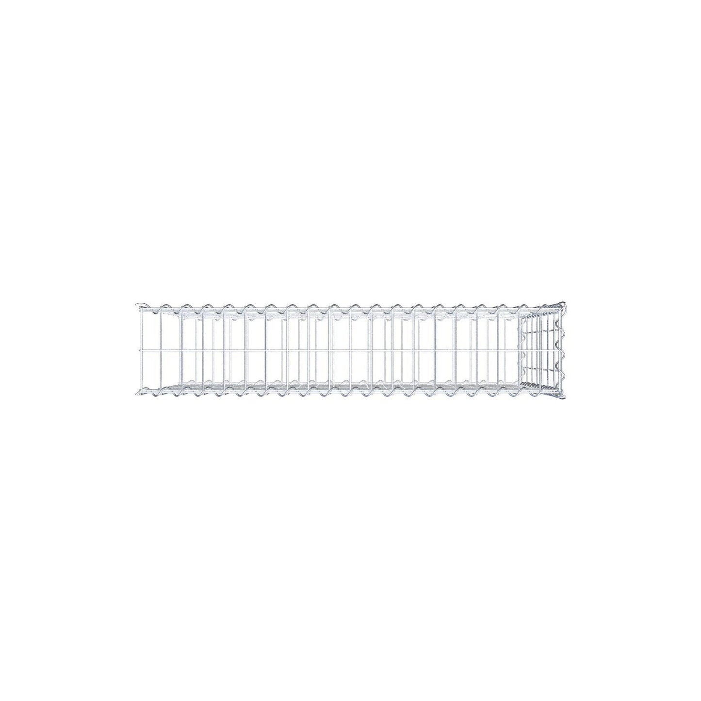 Gabião tipo 2 100 cm x 70 cm x 20 cm (C x A x P), malhagem 5 cm x 10 cm, espiral