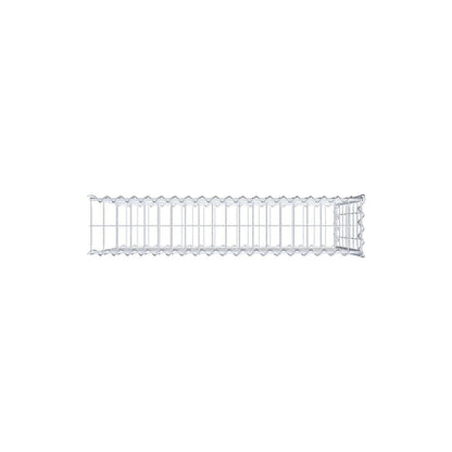 Gabião tipo 2 100 cm x 70 cm x 20 cm (C x A x P), malhagem 5 cm x 10 cm, espiral