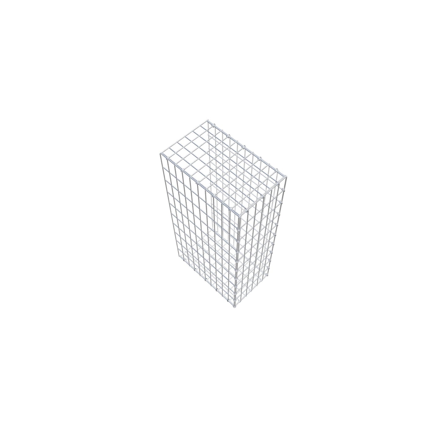 Opzetpaal type 2 100 cm x 50 cm x 30 cm, maaswijdte 5 cm x 10 cm, C-ring