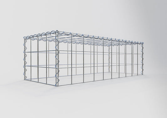 Gavión complementario tipo 3 100 cm x 30 cm x 40 cm (L x A x P), malla 10 cm x 10 cm, espiral
