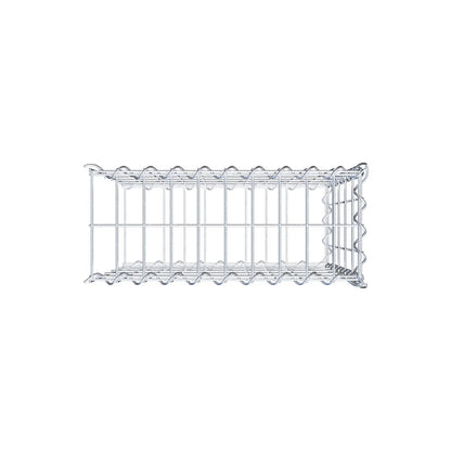 Gabbione aggiuntivo tipo 2 50 cm x 50 cm x 20 cm (L x H x P), dimensione maglia 5 cm x 10 cm, a spirale