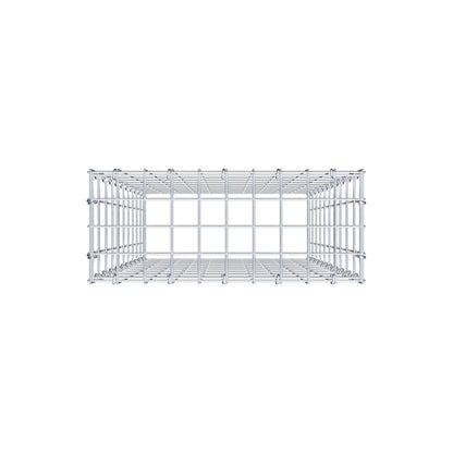 Anbaugabione Typ 3 100 cm x 50 cm x 20 cm (L x H x T), Maschenweite 5 cm x 10 cm, C-Ring