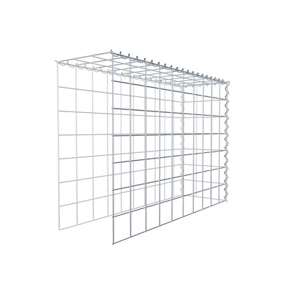 Gabião Tipo 4 100 cm x 70 cm x 30 cm (C x A x P), malhagem 10 cm x 10 cm, espiral