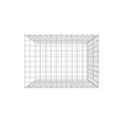 Mounted gabion type 2 100 cm x 70 cm x 50 cm, mesh size 5 cm x 10 cm, C-ring
