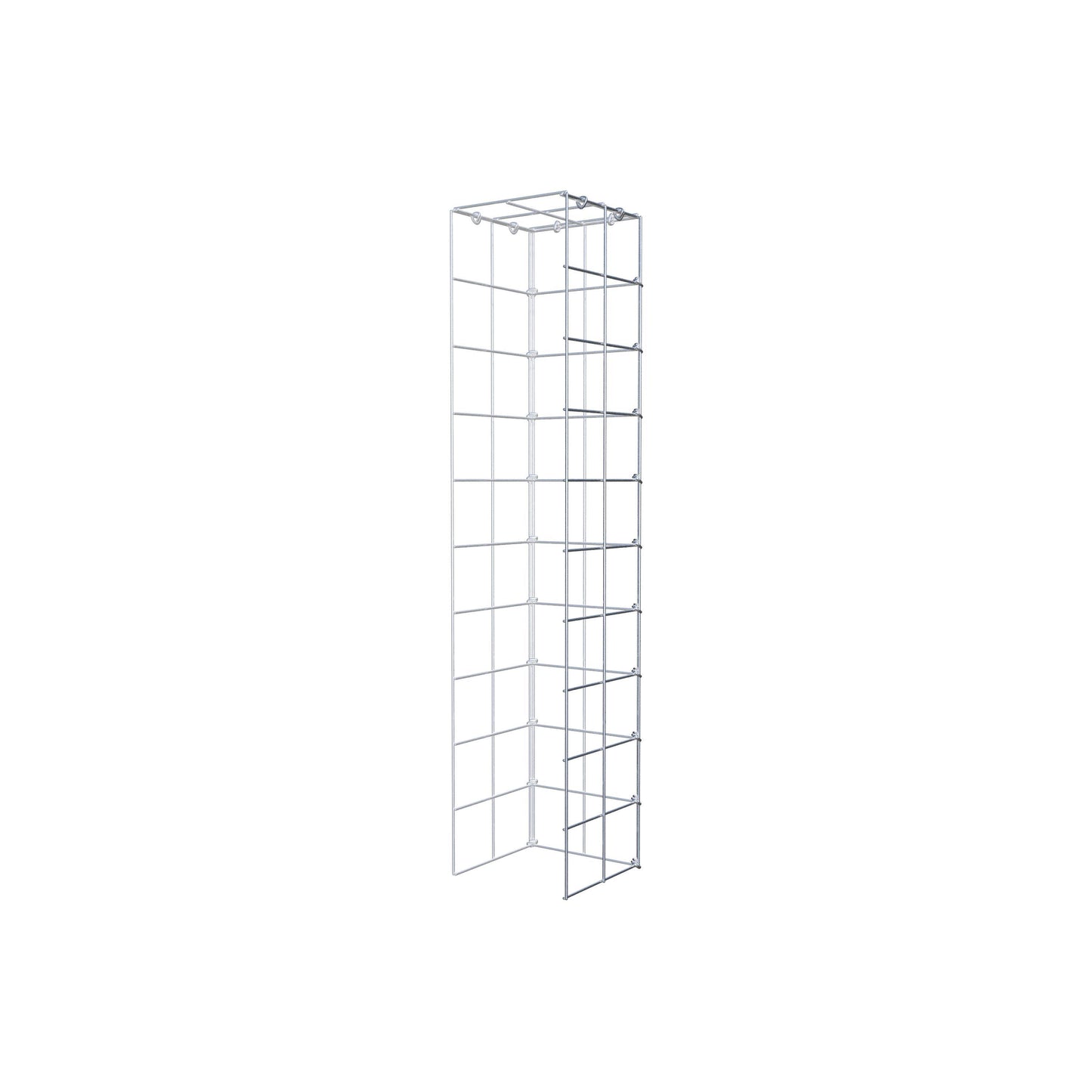 Gabião Tipo 4 100 cm x 20 cm x 20 cm (C x A x P), malhagem 10 cm x 10 cm, anel C