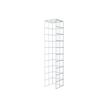 Gabião Tipo 4 100 cm x 20 cm x 20 cm (C x A x P), malhagem 10 cm x 10 cm, anel C