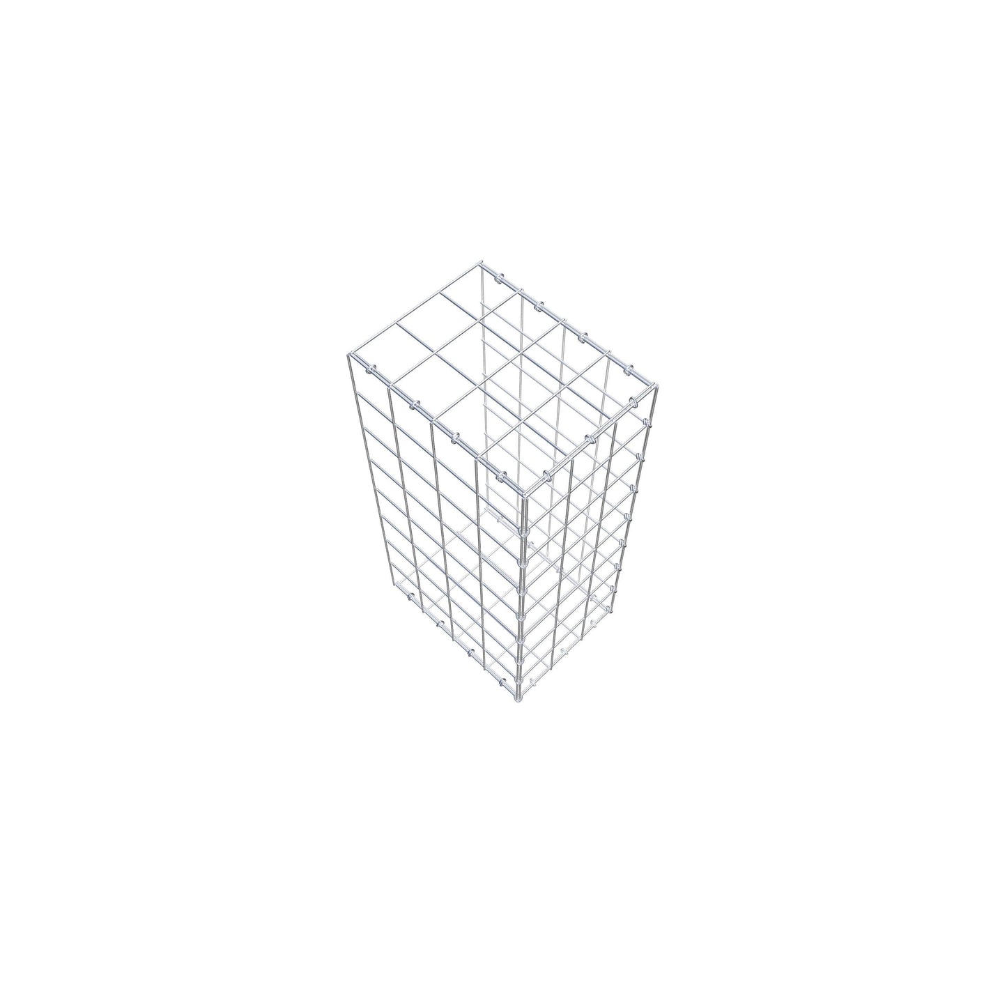Gabião Tipo 2 80 cm x 40 cm x 30 cm (C x A x P), malhagem 10 cm x 10 cm, anel C