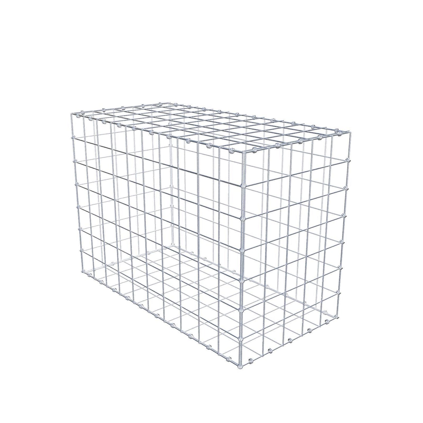 Gabion 100 cm x 70 cm x 50 cm (L x H x D), maskestørrelse 10 x 10 cm, spiralring