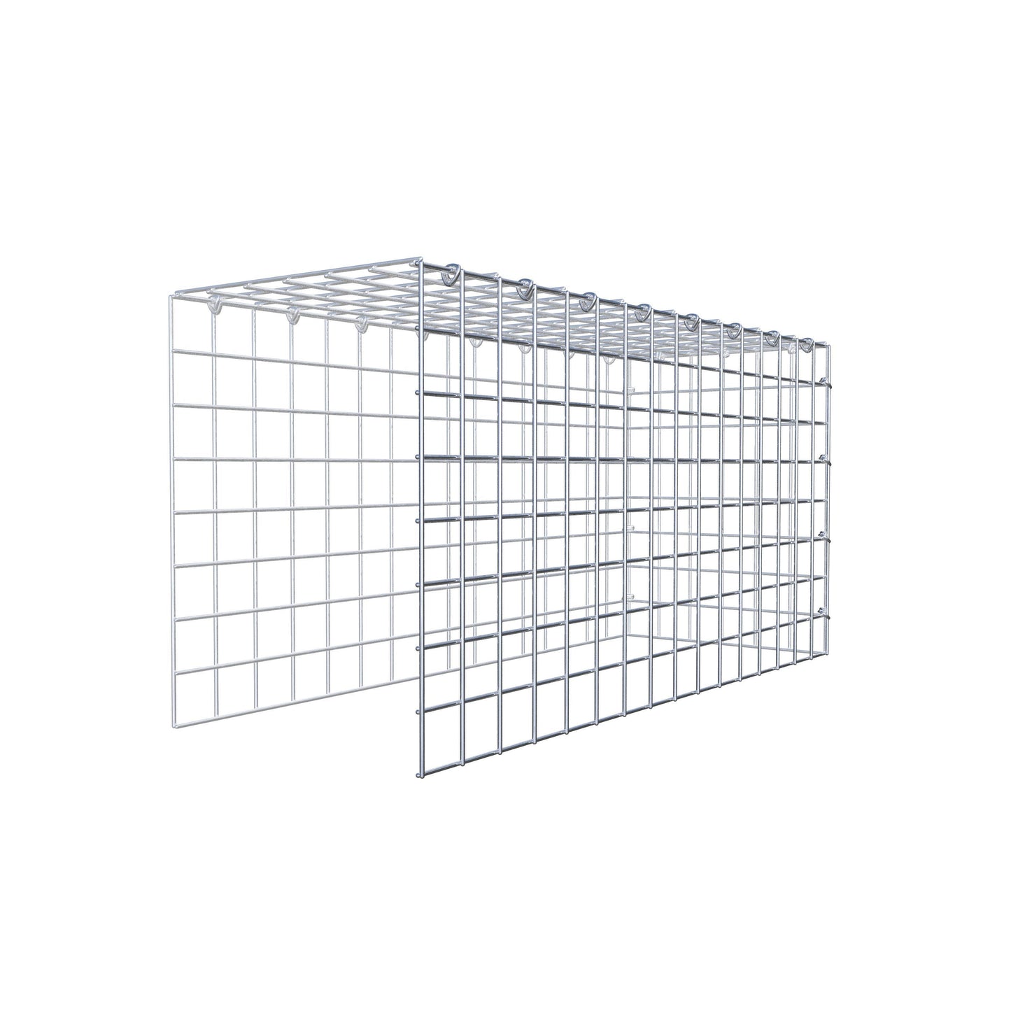 Gabião Tipo 4 80 cm x 40 cm x 30 cm (C x A x P), malhagem 5 cm x 5 cm, anel C