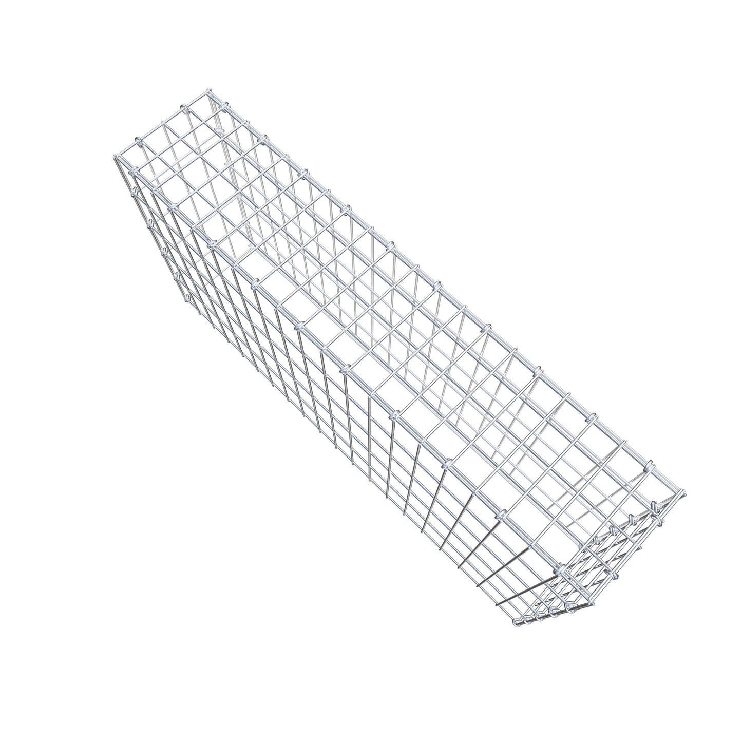 Anbaugabione Typ 3 100 cm x 50 cm x 20 cm (L x H x T), Maschenweite 5 cm x 10 cm, C-Ring