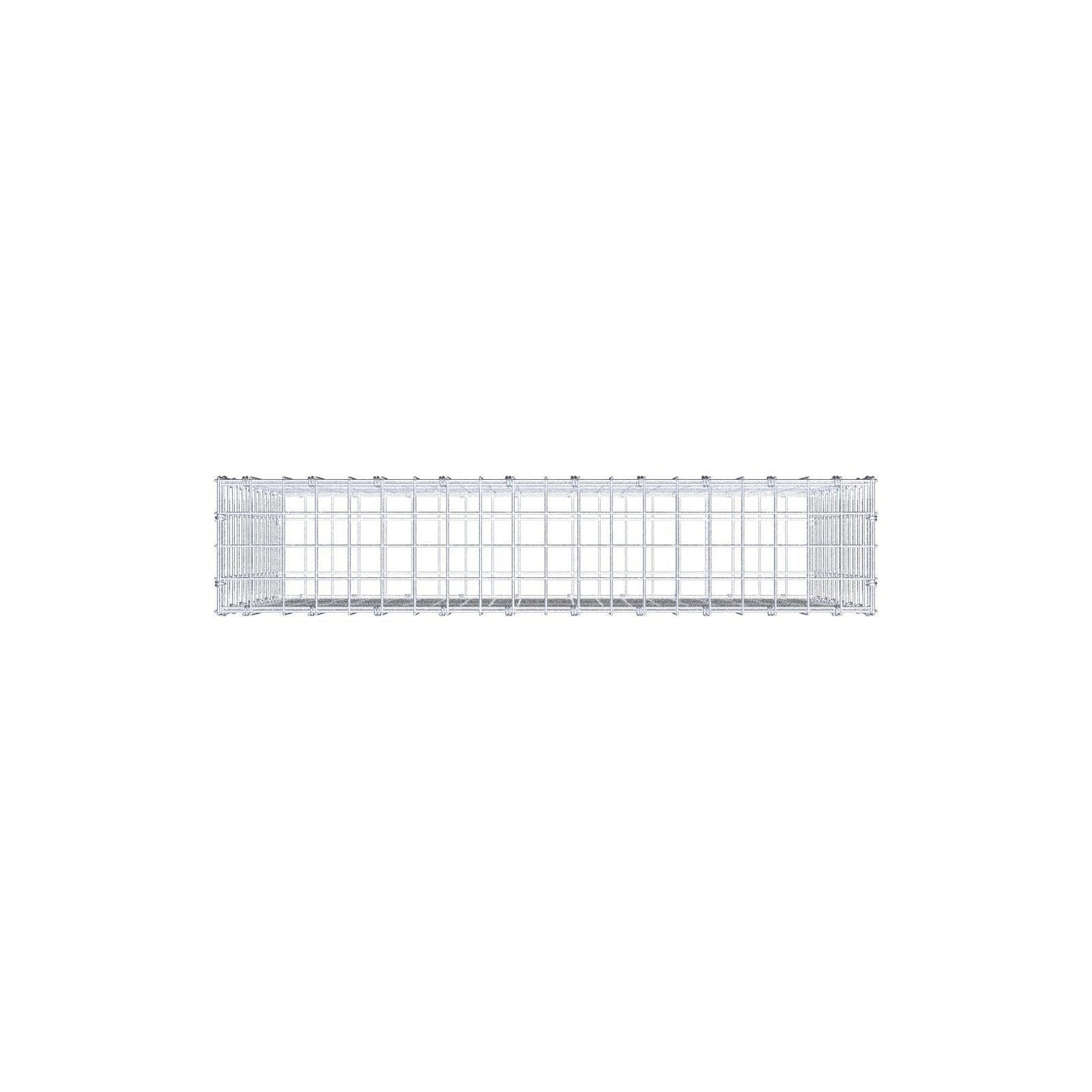 Gabion 100 cm x 70 cm x 20 cm (L x H x P), mailles 5 x 5 cm, anneau en spirale
