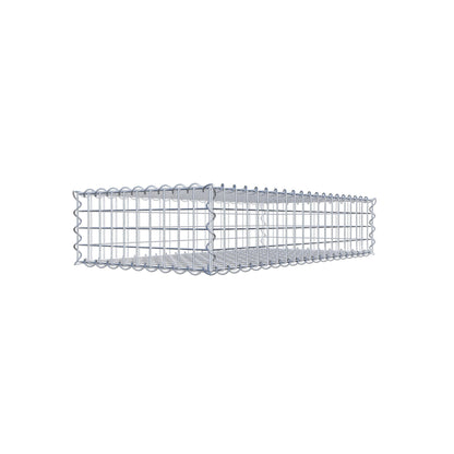Gabion 100 cm x 20 cm x 50 cm (L x H x P), mailles 5 cm x 5 cm, spirale