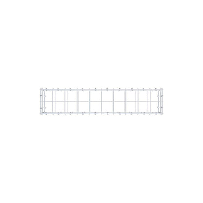 Gabione 100 cm x 20 cm x 20 cm (L x H x T), Maschenweite 10 x 10 cm, Spiralring