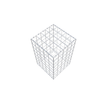 Gabião 80 cm x 50 cm x 50 cm (C x A x P), malhagem 10 cm x 10 cm, anel C