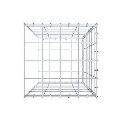 Gabião Tipo 2 80 cm x 40 cm x 40 cm (C x A x P), malhagem 10 cm x 10 cm, anel C