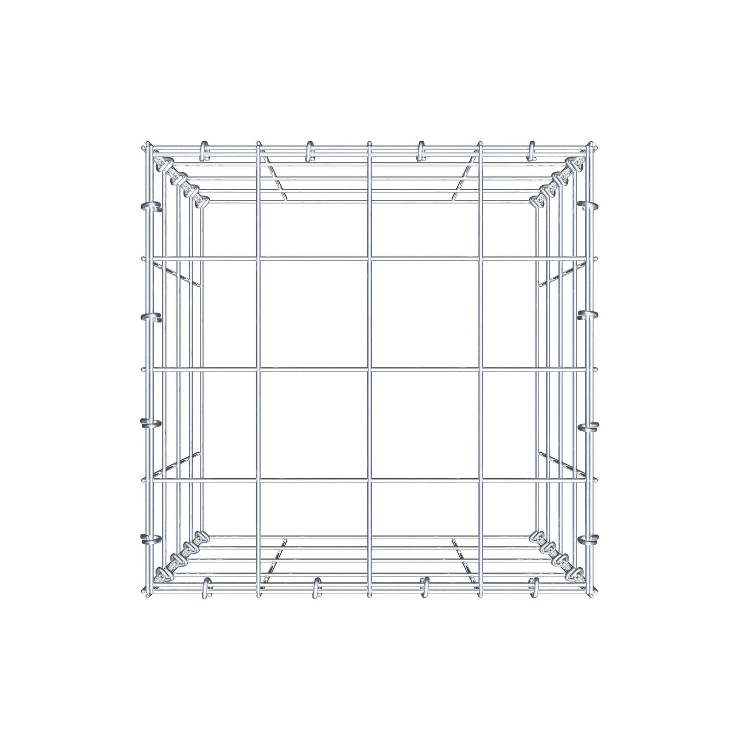 Fourche rapportée type 3 40 cm x 40 cm x 40 cm (L x H x P), mailles 10 cm x 10 cm, anneau C
