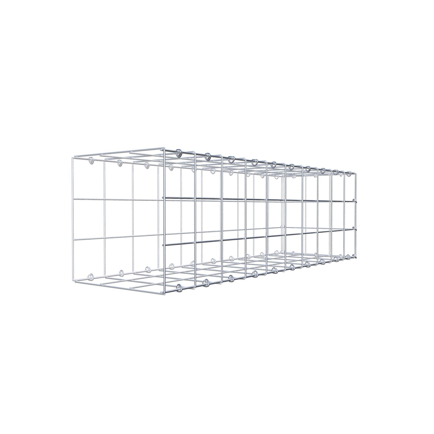 Gabião Tipo 2 100 cm x 30 cm x 30 cm (C x A x P), malhagem 10 cm x 10 cm, anel C