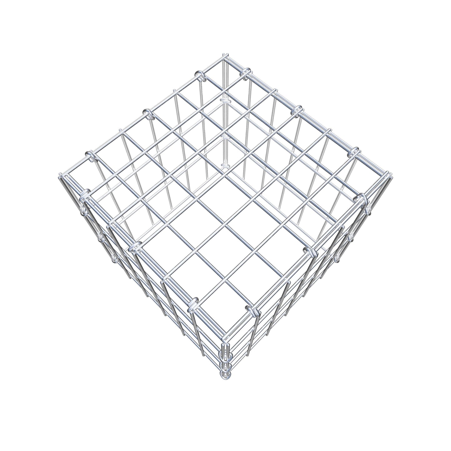 Gabião tipo 3 30 cm x 30 cm x 30 cm (C x A x P), malhagem 5 cm x 10 cm, anel C