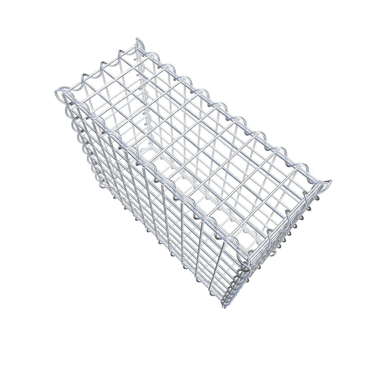 Gabion 50 cm x 40 cm x 20 cm (L x H x D), mesh size 5 cm x 5 cm, spiral