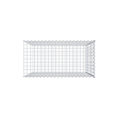 Gabião tipo 2 100 cm x 100 cm x 50 cm (C x A x P), malhagem 5 cm x 10 cm, espiral
