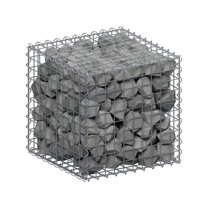 Gabion 50 cm x 50 cm x 50 cm (L x H x D), mesh size 5 cm x 5 cm, spiral