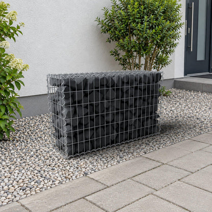 Gabbione 100 cm x 60 cm x 30 cm (L x H x P), maglia 5 cm x 10 cm, spirale