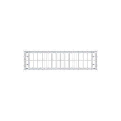 Gabione 80 cm x 40 cm x 20 cm (L x H x T), Maschenweite 5 x 10 cm, Spiralring