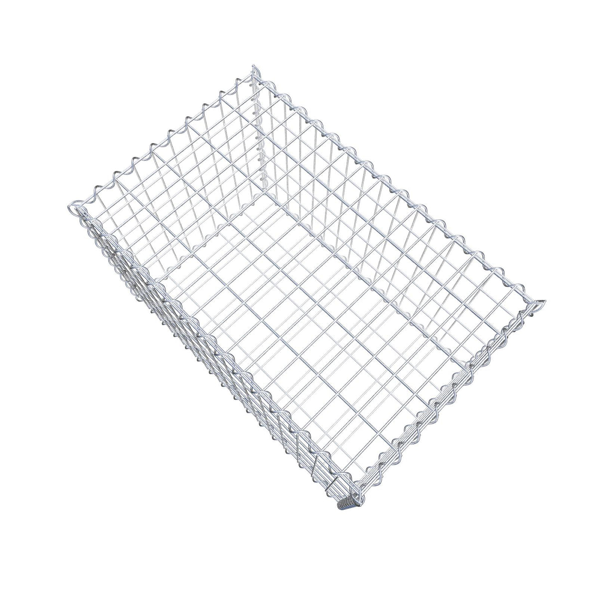 Gabion 80 cm x 50 cm x 50 cm (L x H x D), maskestørrelse 5 cm x 10 cm, spiral