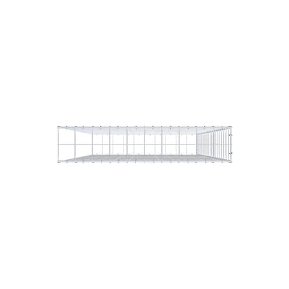 Fourche rapportée type 2 200 cm x 100 cm x 20 cm (L x H x P), mailles 10 cm x 10 cm, anneau en C