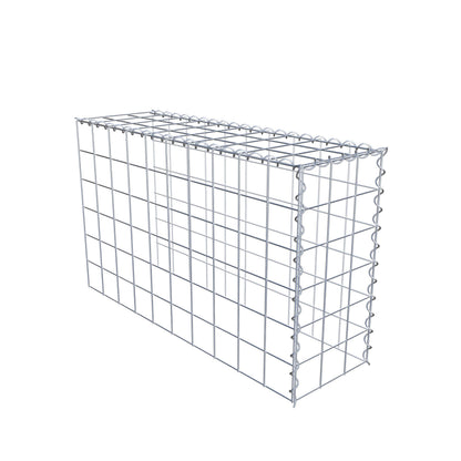 Gabião tipo 4 100 cm x 60 cm x 30 cm (C x A x P), malhagem 10 cm x 10 cm, espiral
