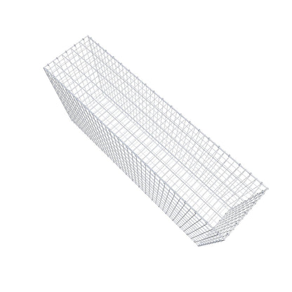 Gabião 200 cm x 100 cm x 50 cm (C x A x P), malhagem 5 x 10 cm, anel espiral