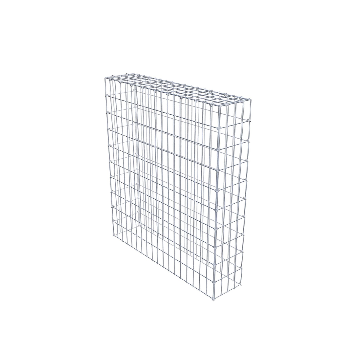 Monteret gabion type 3 100 cm x 90 cm x 20 cm (L x H x D), maskestørrelse 5 cm x 10 cm, C-ring
