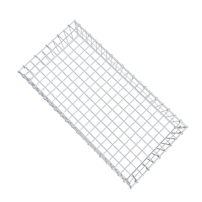 Monteret gabion type 3 100 cm x 20 cm x 50 cm (L x H x D), maskestørrelse 5 cm x 10 cm, C-ring