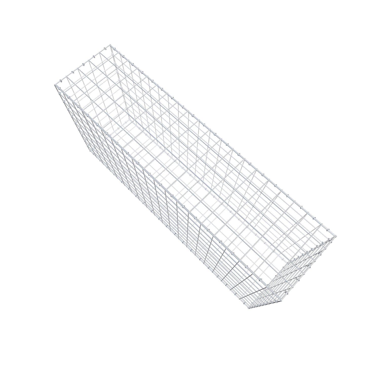 Gavión 200 cm x 100 cm x 50 cm (L x A x P), malla 10 cm x 10 cm, anillo en C