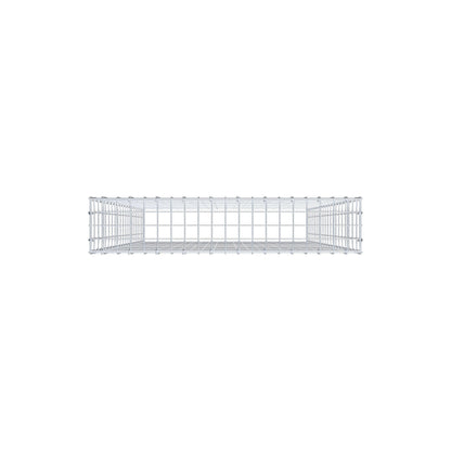 Anbaugabione Typ 3 200 cm x 100 cm x 20 cm (L x H x T), Maschenweite 5 cm x 10 cm, C-Ring