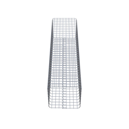 Colonne de gabion carrée 42 cm x 42 cm, 160 cm de hauteur, MW 5 cm x 5 cm
