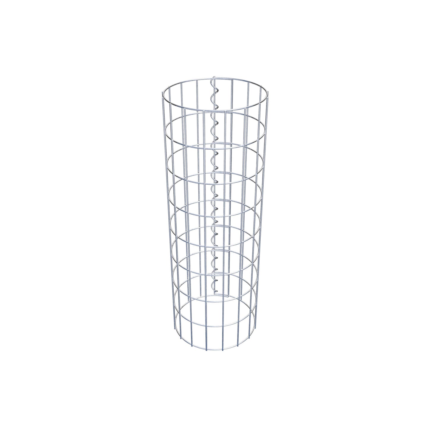 Coluna de gabião redonda 27 cm de diâmetro, 80 cm de altura, malhagem 5 cm x 10 cm