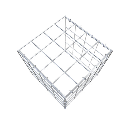 Gabbione aggiuntivo tipo 4 40 cm x 40 cm x 40 cm (L x H x P), maglia 10 cm x 10 cm, anello a C