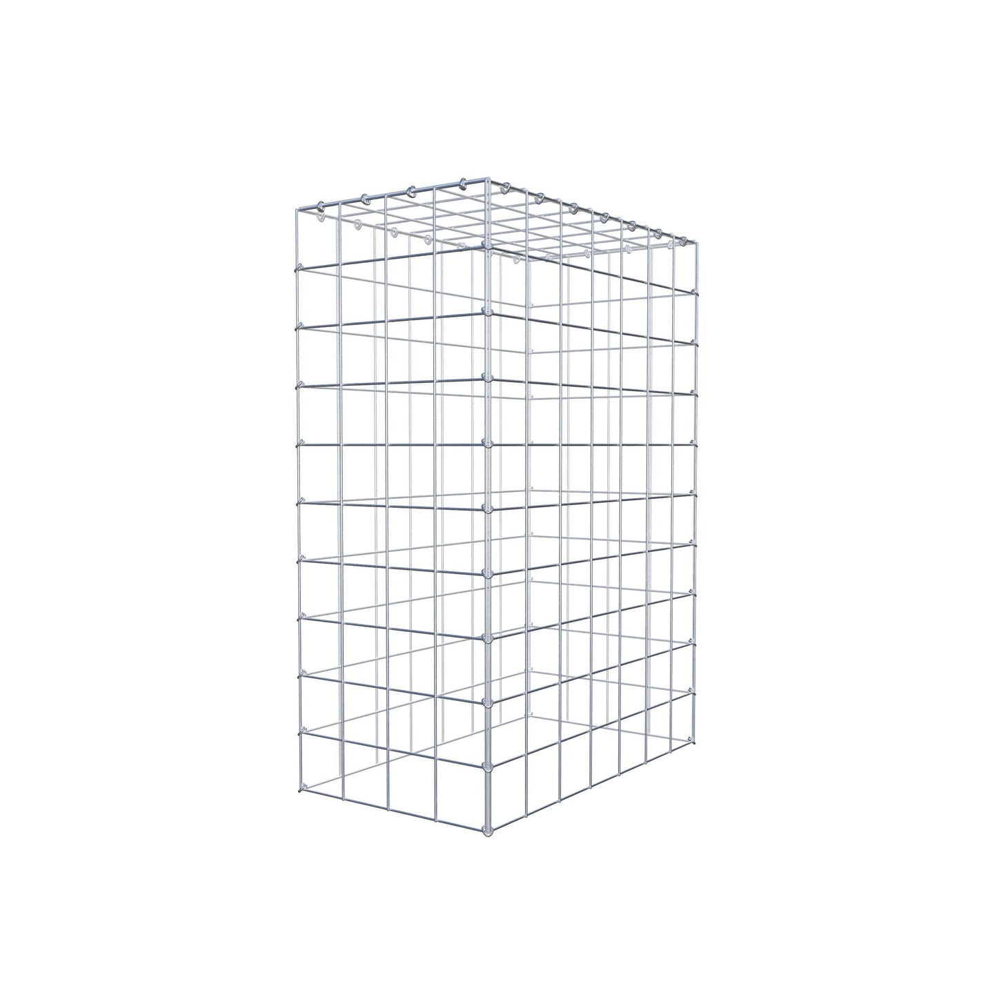 Monteret gabion type 3 100 cm x 70 cm x 40 cm (L x H x D), maskestørrelse 10 cm x 10 cm, C-ring