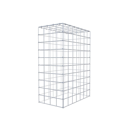 Monteret gabion type 3 100 cm x 70 cm x 40 cm (L x H x D), maskestørrelse 10 cm x 10 cm, C-ring