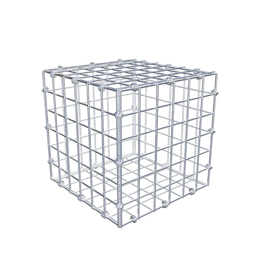 Gabbione 30 cm x 30 cm x 30 cm (L x H x P), maglia 5 x 5 cm, anello a spirale