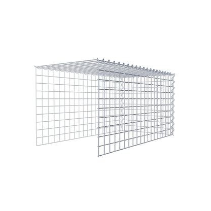 Opvokset gabion type 4 100 cm x 50 cm x 50 cm (L x H x D), maskestørrelse 5 cm x 5 cm, spiral