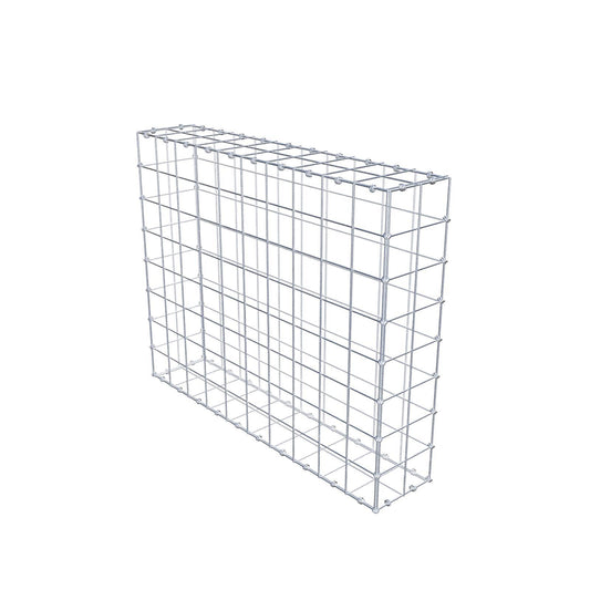 Gabion 100 cm x 80 cm x 20 cm (L x H x D), maskestørrelse 10 x 10 cm, spiralring