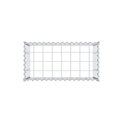 Gabbione aggiuntivo tipo 3 80 cm x 40 cm x 40 cm (L x H x P), maglia 10 cm x 10 cm, spirale