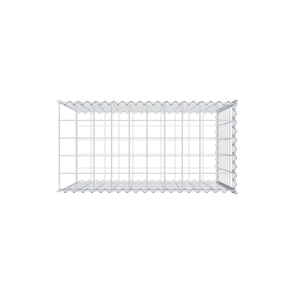 Gabião tipo 2 100 cm x 80 cm x 50 cm (C x A x P), malhagem 10 cm x 10 cm, espiral