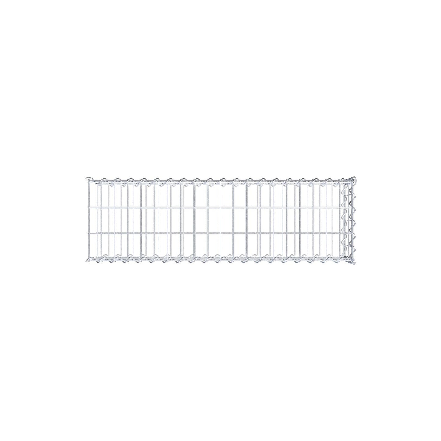 Grown-on gabion type 2 100 cm x 20 cm x 30 cm (L x H x D), mesh size 5 cm x 10 cm, spiral