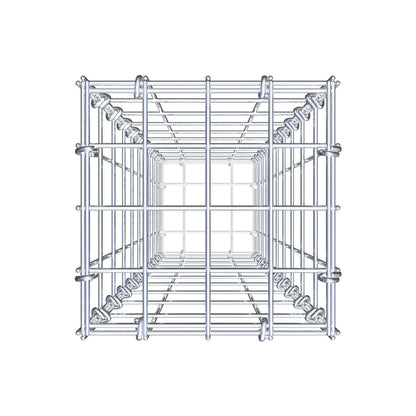 Gabbione 100 cm x 20 cm x 20 cm (L x H x P), maglia 5 cm x 10 cm, anello a C