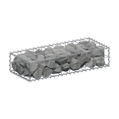 Gabion 100 cm x 20 cm x 40 cm (L x H x D), mesh size 10 cm x 10 cm, spiral