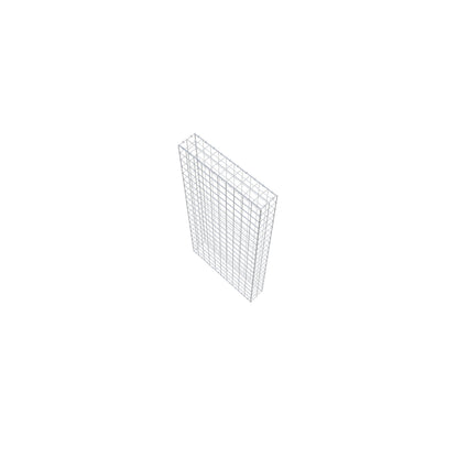 Gabione 200 cm x 100 cm x 20 cm (L x H x T), Maschenweite 10 cm x 10 cm, C-Ring